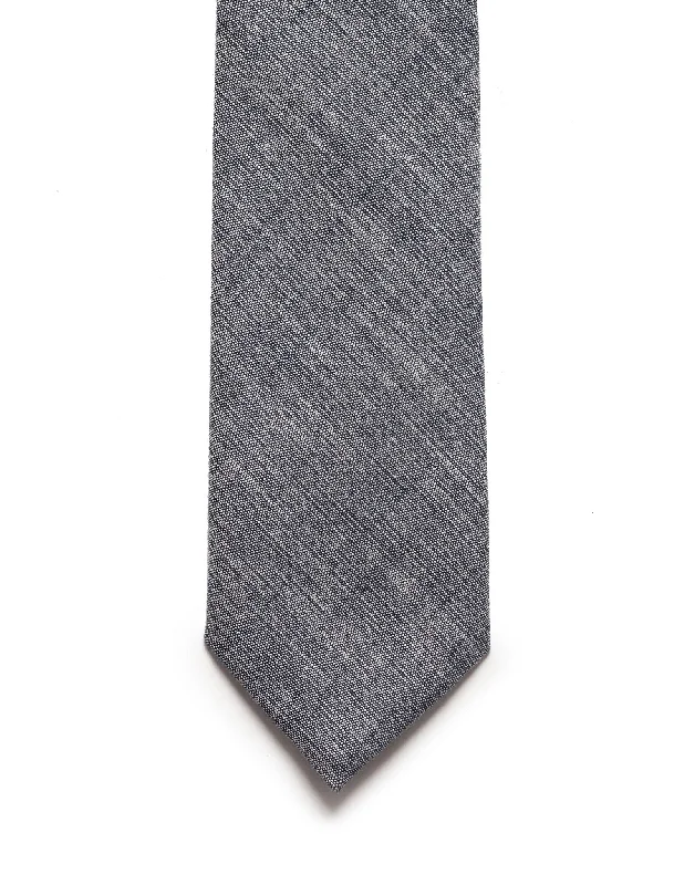 Cotton Tie Navy Chambray