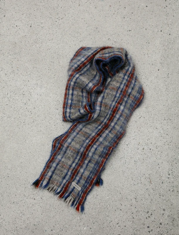 Nomad Check Boiled Scarf Multi Check