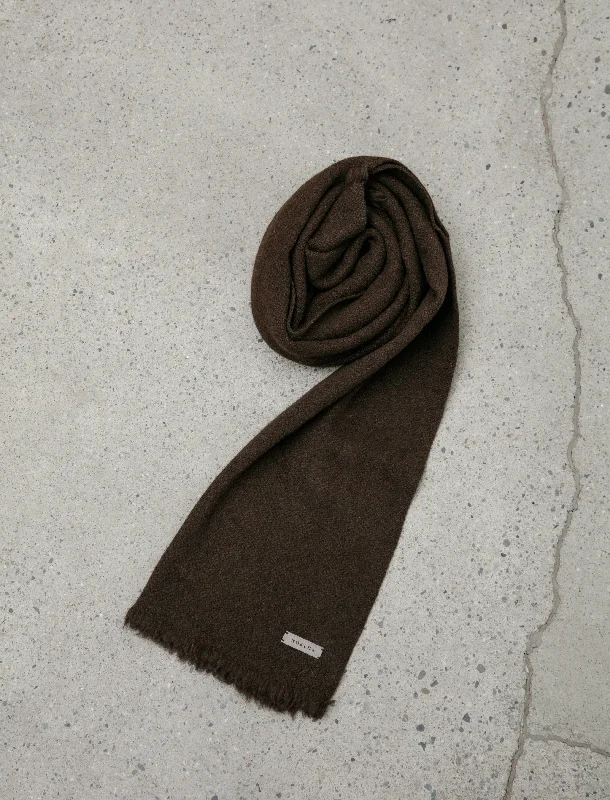 Nomad Classic Skinny Scarf Natural Yak Brown