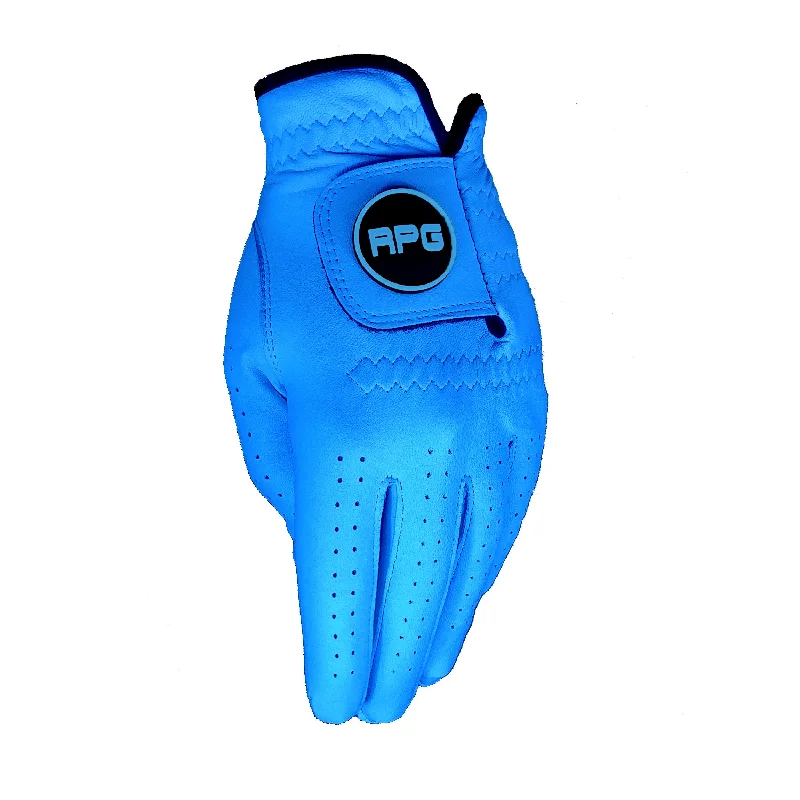 RPG 100% Cabretta Leather Color Golf Glove (Mens-Aqua)