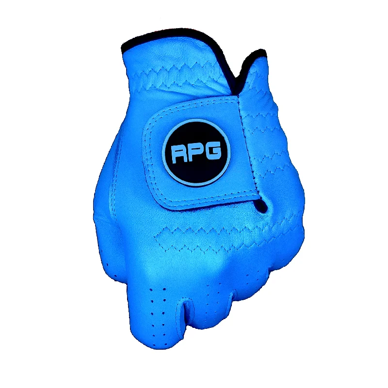 RPG 100% Cabretta Leather Color Golf Glove (Mens-Aqua)