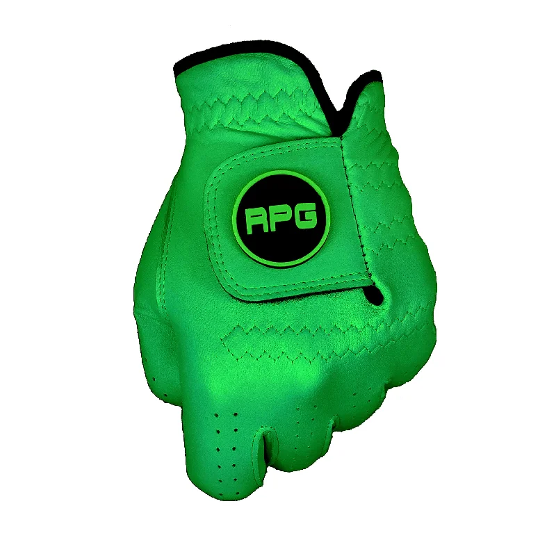 RPG 100% Cabretta Leather Color Golf Glove (Mens-Green)