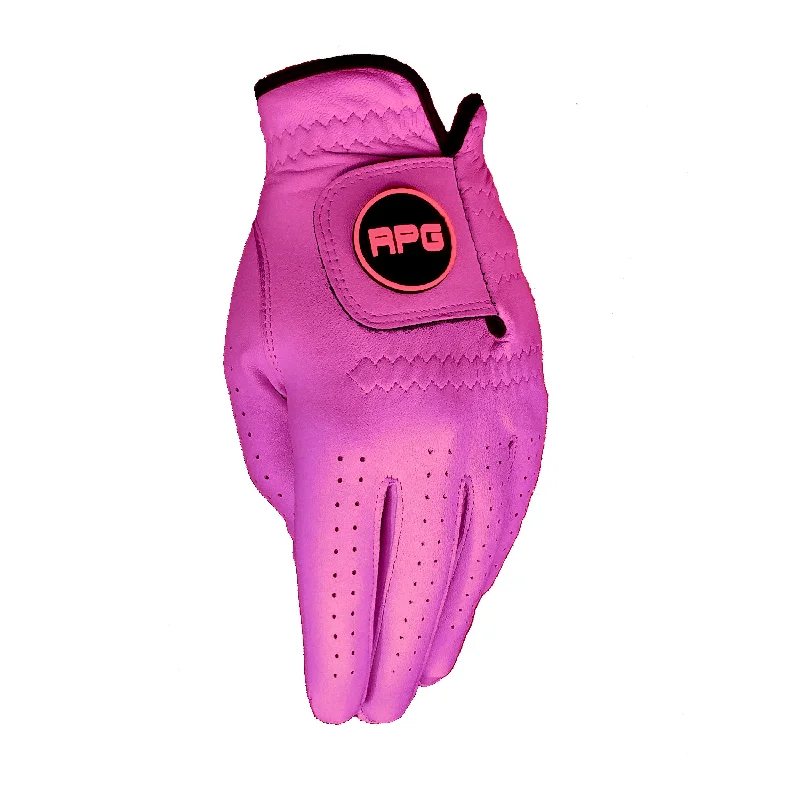 RPG 100% Cabretta Leather Color Golf Glove (Mens-Pink)