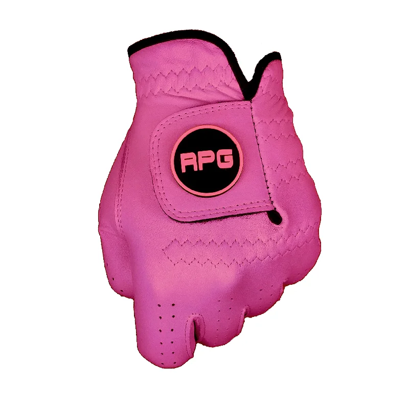 RPG 100% Cabretta Leather Color Golf Glove (Mens-Pink)