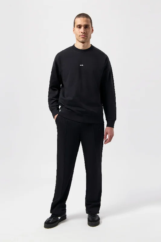 Brand Box Fit Crewneck Jet Black