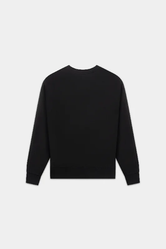 Brand Box Fit Crewneck Jet Black