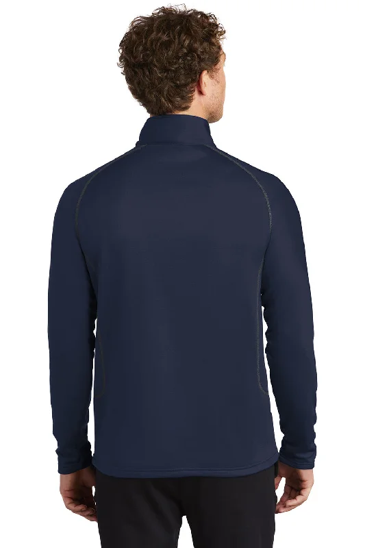 Eddie Bauer Mens Smooth Fleece 1/4 Zip Sweatshirt - River Navy Blue