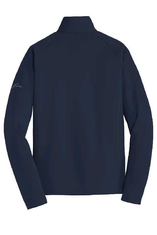 Eddie Bauer Mens Smooth Fleece 1/4 Zip Sweatshirt - River Navy Blue