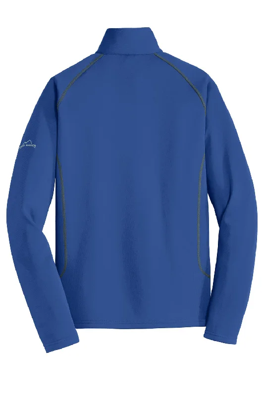 Eddie Bauer Mens Smooth Fleece 1/4 Zip Sweatshirt - Cobalt Blue