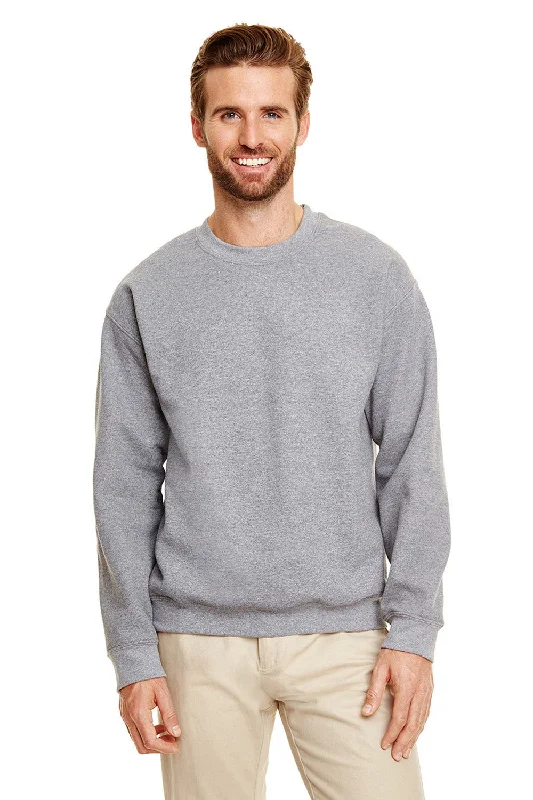 Gildan Mens Pill Resistant Fleece Crewneck Sweatshirt - Heather Graphite Grey