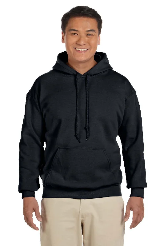 Gildan Mens Pill Resistant Hooded Sweatshirt Hoodie - Black