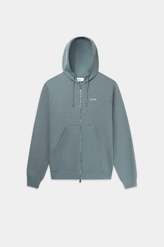 Q-Series Regular Fit Zip Through Hoodie Goblin Blue