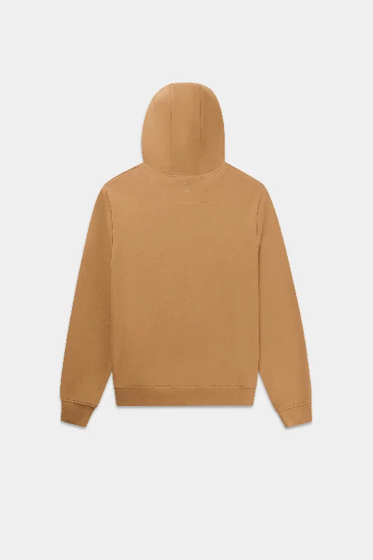 Q-Series Regular Fit Zip Through Hoodie Toasted Coconut