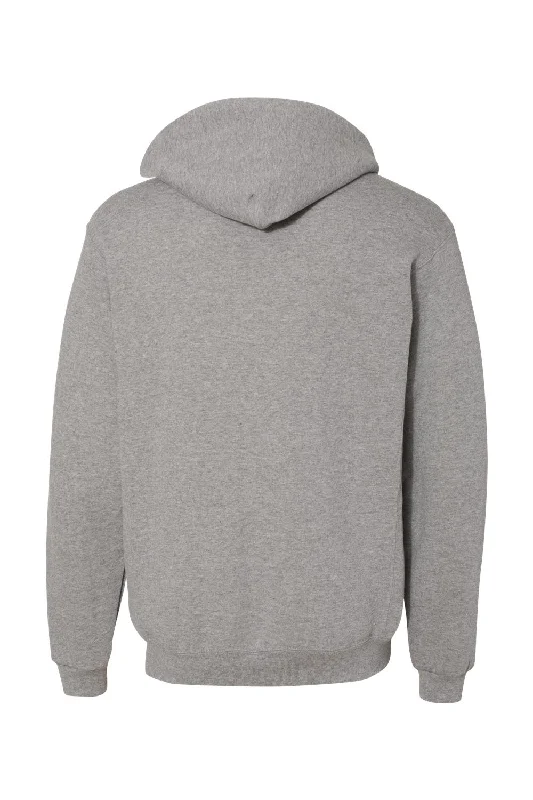 Russell Athletic Mens Dri Power Moisture Wicking Full Zip Hooded Sweatshirt Hoodie - Oxford Grey - NEW