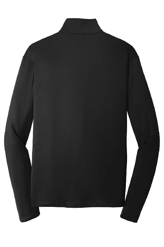 Sport-Tek Mens Competitor Moisture Wicking 1/4 Zip Sweatshirt - Black