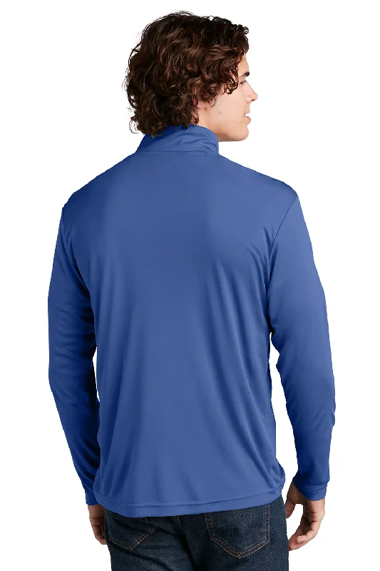 Sport-Tek Mens Competitor Moisture Wicking 1/4 Zip Sweatshirt - True Royal Blue