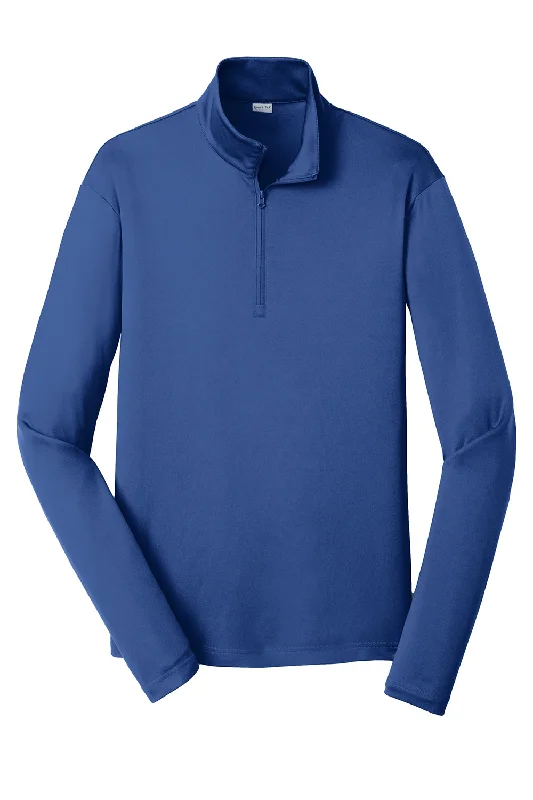 Sport-Tek Mens Competitor Moisture Wicking 1/4 Zip Sweatshirt - True Royal Blue