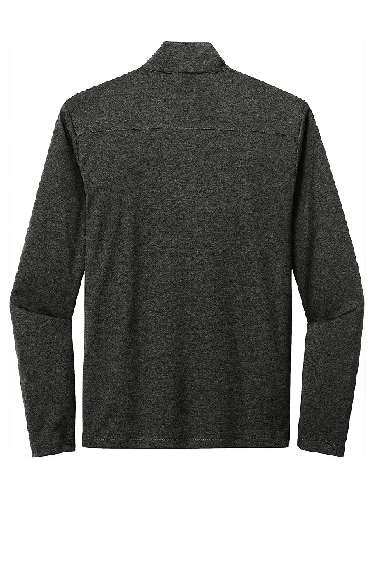 Sport-Tek Mens Endeavor Moisture Wicking 1/4 Zip Sweatshirt - Heather Black