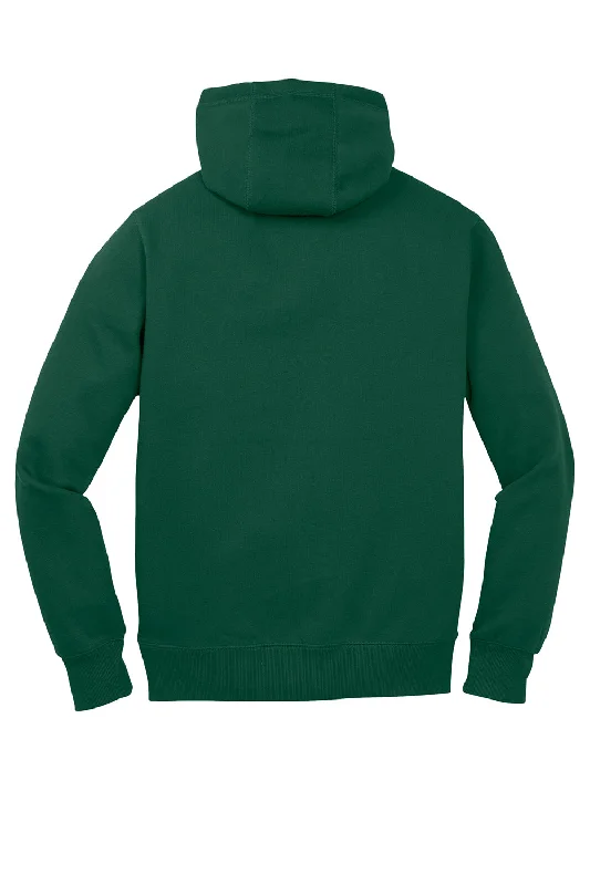 Sport-Tek Mens Shrink Resistant Fleece Hooded Sweatshirt Hoodie - Forest Green