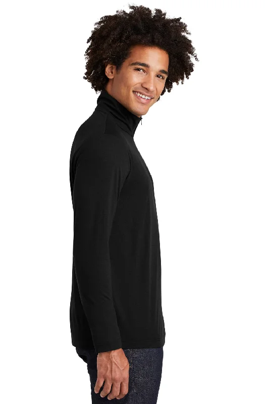 Sport-Tek Mens Moisture Wicking 1/4 Zip Sweatshirt - Black