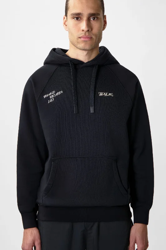 The Club Box Fit Hoodie Jet Black