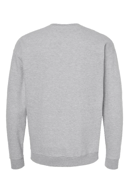 Tultex Mens Fleece Crewneck Sweatshirt - Heather Grey - NEW