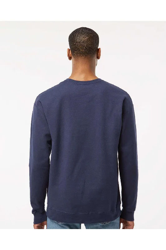 Tultex Mens Fleece Crewneck Sweatshirt - Navy Blue - NEW