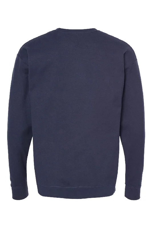 Tultex Mens Fleece Crewneck Sweatshirt - Navy Blue - NEW