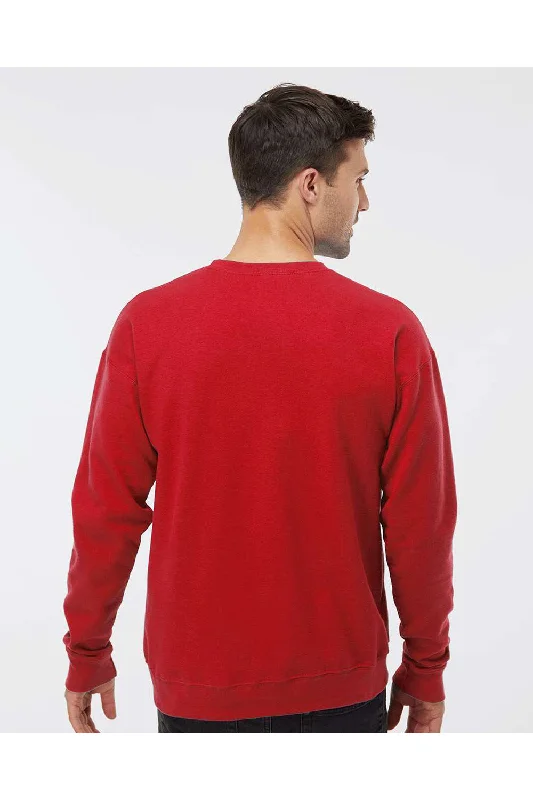 Tultex Mens Fleece Crewneck Sweatshirt - Red - NEW