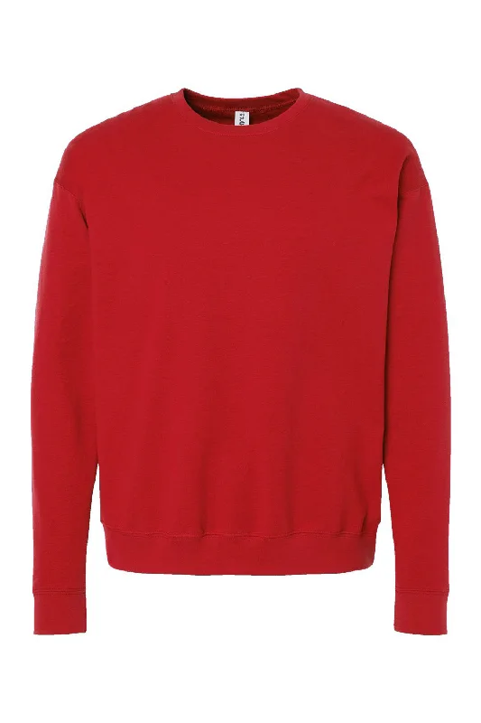 Tultex Mens Fleece Crewneck Sweatshirt - Red - NEW