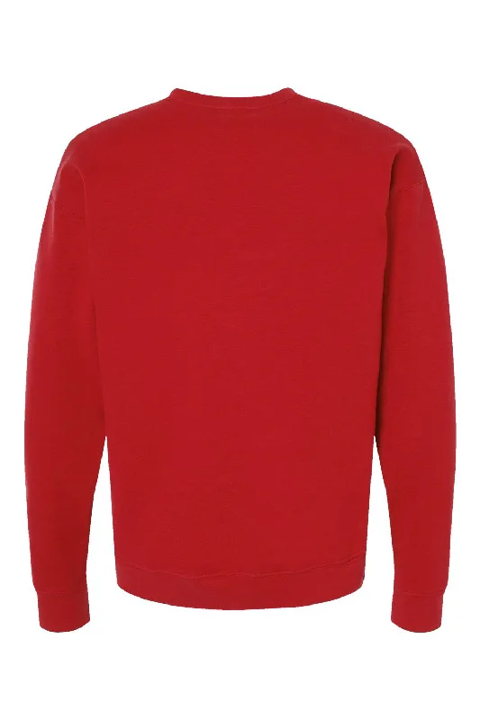 Tultex Mens Fleece Crewneck Sweatshirt - Red - NEW