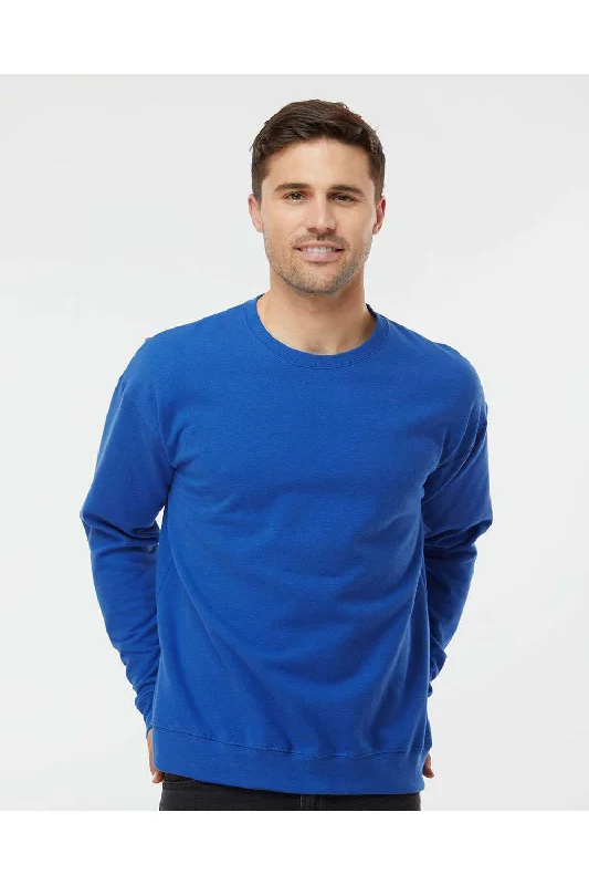 Tultex Mens Fleece Crewneck Sweatshirt - Royal Blue - NEW