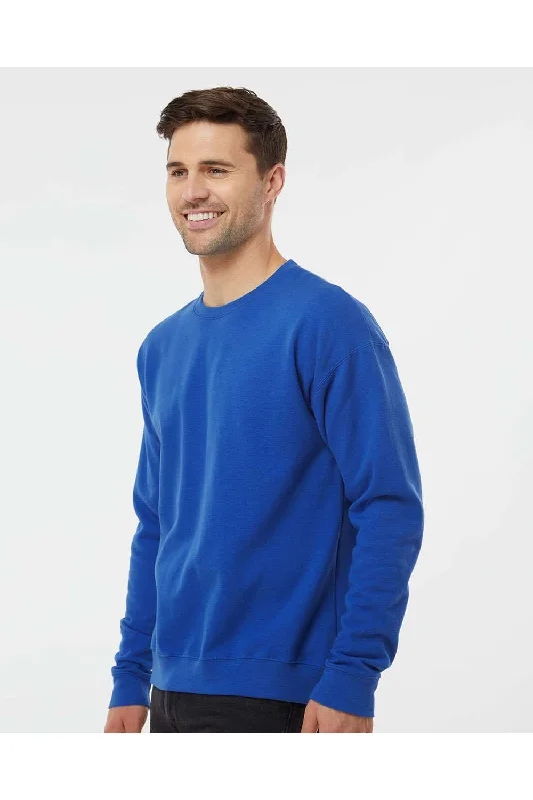 Tultex Mens Fleece Crewneck Sweatshirt - Royal Blue - NEW