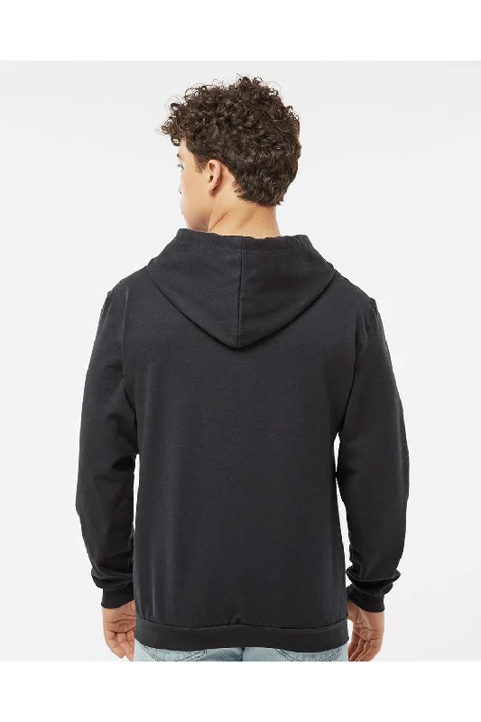 Tultex Mens Full Zip Hooded Sweatshirt Hoodie - Black - NEW