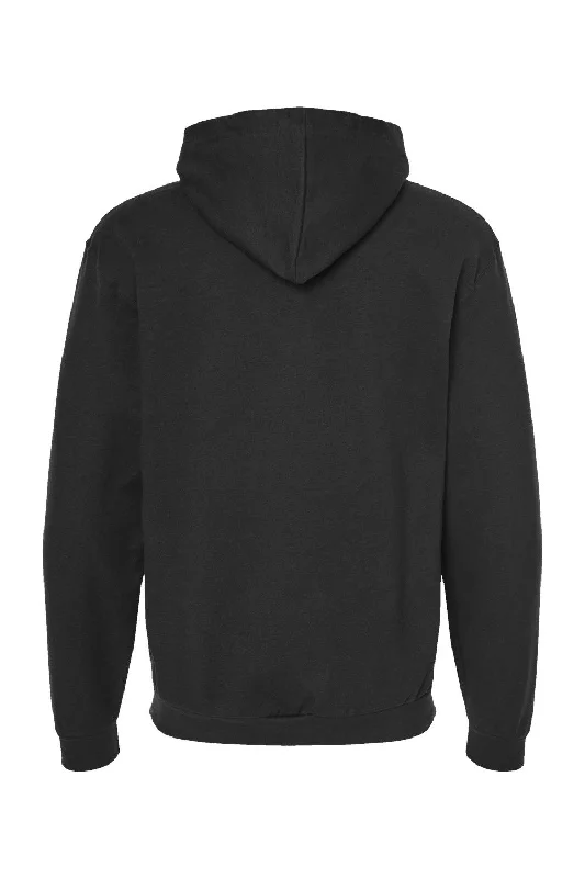 Tultex Mens Full Zip Hooded Sweatshirt Hoodie - Black - NEW