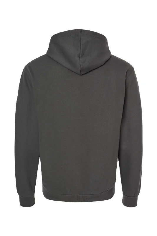 Tultex Mens Full Zip Hooded Sweatshirt Hoodie - Charcoal Grey - NEW