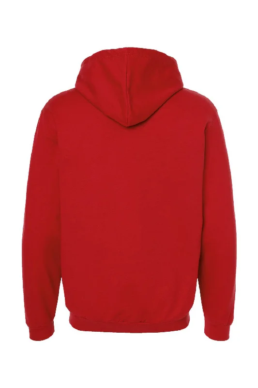 Tultex Mens Full Zip Hooded Sweatshirt Hoodie - Red - NEW