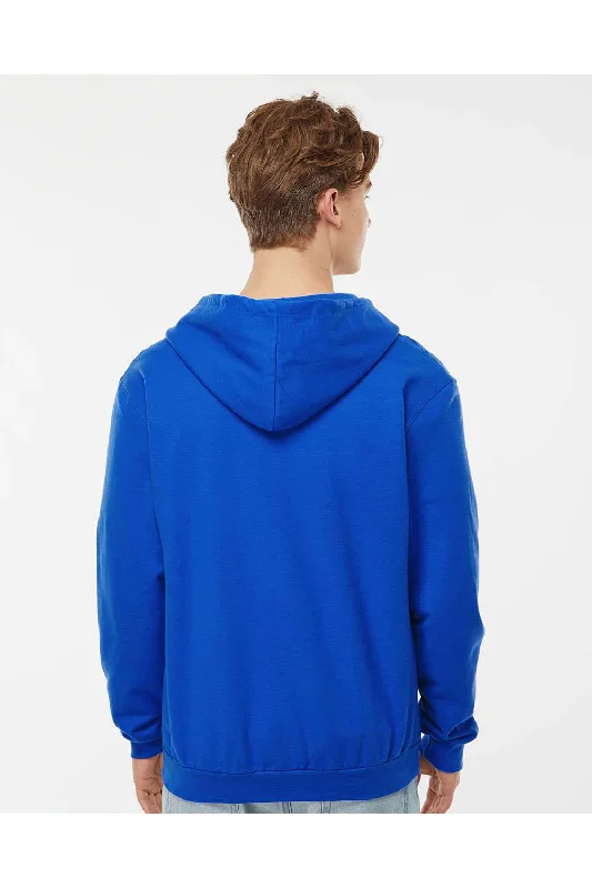 Tultex Mens Full Zip Hooded Sweatshirt Hoodie - Royal Blue - NEW